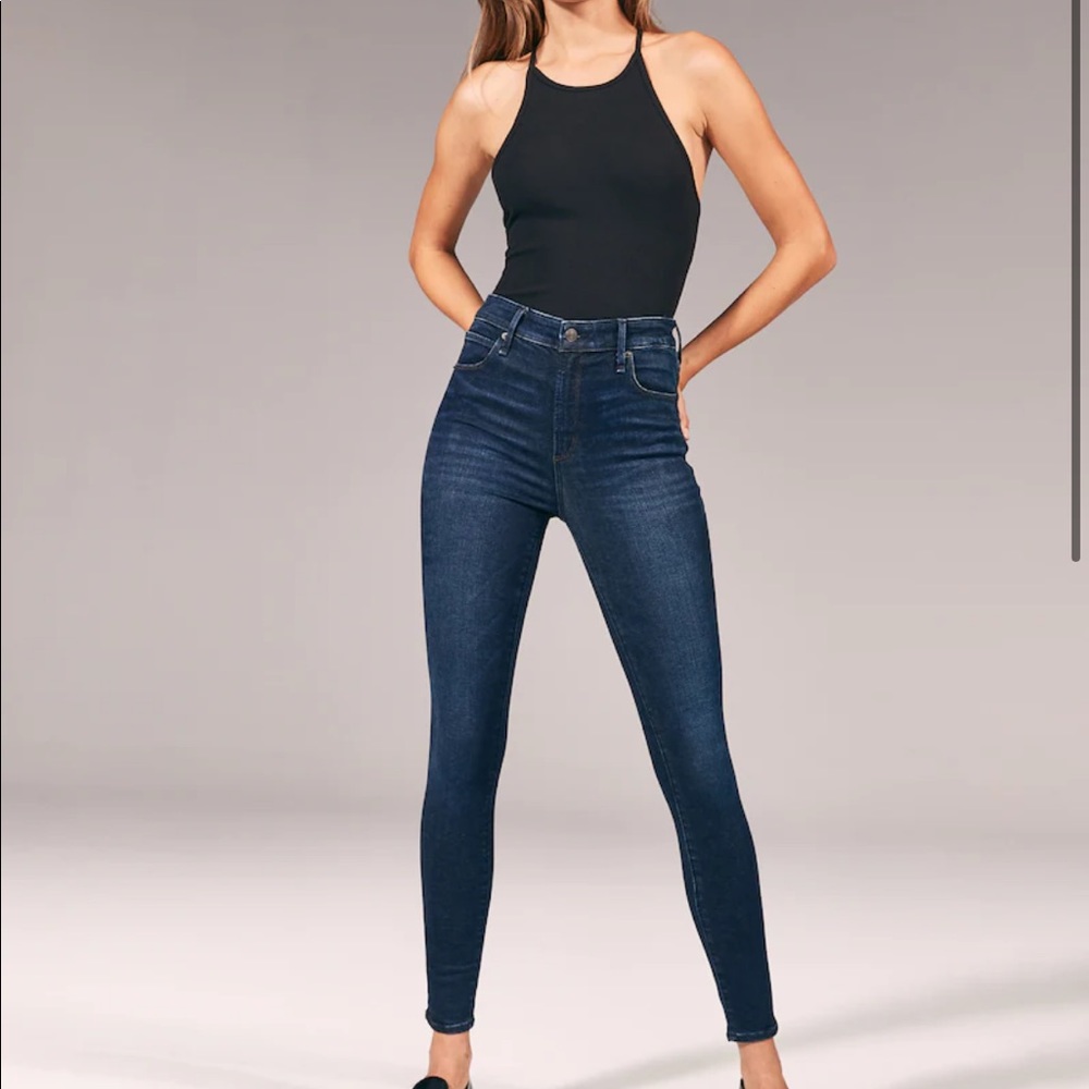 Abercrombie and Fitch high rise super skinny jeans